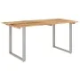 Mesa de comedor de madera maciza de acacia 154x80x76 cm de vidaXL, Mesas de cocina y de comedor - Ref: Foro24-286477, Precio:...