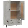 Aparador de madera contrachapada gris hormigón 70x31x115 cm de vidaXL, Aparadores - Ref: Foro24-812577, Precio: 91,00 €, Desc...