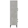 Aparador de madera contrachapada gris hormigón 70x31x115 cm de vidaXL, Aparadores - Ref: Foro24-812577, Precio: 91,00 €, Desc...
