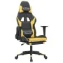 Gaming chair with footrest black gold synthetic leather by vidaXL, Gaming chairs - Ref: Foro24-3143701, Price: 133,79 €, Disc...