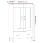 Aparador de madera contrachapada gris hormigón 70x31x115 cm de vidaXL, Aparadores - Ref: Foro24-812577, Precio: 91,00 €, Desc...