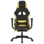 Gaming chair with yellow and black fabric footrest by vidaXL, Gaming chairs - Ref: Foro24-3143746, Price: 120,93 €, Discount: %
