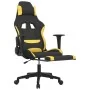 Gaming chair with yellow and black fabric footrest by vidaXL, Gaming chairs - Ref: Foro24-3143746, Price: 120,93 €, Discount: %