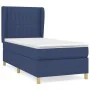 Box spring bed with blue fabric mattress 90x190 cm by vidaXL, Beds and slatted bases - Ref: Foro24-3128651, Price: 328,95 €, ...