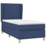 Box spring bed with blue fabric mattress 90x190 cm by vidaXL, Beds and slatted bases - Ref: Foro24-3128651, Price: 328,95 €, ...