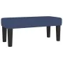Box spring bed with blue fabric mattress 90x190 cm by vidaXL, Beds and slatted bases - Ref: Foro24-3136563, Price: 363,00 €, ...