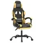Gaming chair with footrest black gold synthetic leather by vidaXL, Gaming chairs - Ref: Foro24-3143880, Price: 109,24 €, Disc...