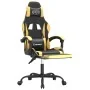 Gaming chair with footrest black gold synthetic leather by vidaXL, Gaming chairs - Ref: Foro24-3143880, Price: 109,24 €, Disc...