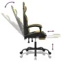 Gaming chair with footrest black gold synthetic leather by vidaXL, Gaming chairs - Ref: Foro24-3143880, Price: 109,24 €, Disc...