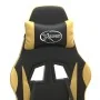 Gaming chair with footrest black gold synthetic leather by vidaXL, Gaming chairs - Ref: Foro24-3143880, Price: 109,24 €, Disc...