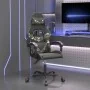 Silla gaming cuero sintético negro y camuflaje de vidaXL, Sillones para videojuegos - Ref: Foro24-3143853, Precio: 108,86 €, ...