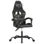 Silla gaming cuero sintético negro y camuflaje de vidaXL, Sillones para videojuegos - Ref: Foro24-3143853, Precio: 108,86 €, ...