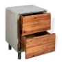 Mesita de noche de hormigón y madera maciza acacia 40x30x50 cm de vidaXL, Mesitas de noche - Ref: Foro24-244994, Precio: 127,...