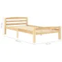 Estructura de cama de madera maciza de pino 90x200 cm de vidaXL, Camas y somieres - Ref: Foro24-322061, Precio: 106,52 €, Des...