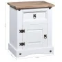 Mesita de noche Corona Range pino mexicano blanco 53x39x66 cm de vidaXL, Mesitas de noche - Ref: Foro24-282618, Precio: 80,07...