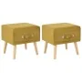 Nightstands 2 units 40x35x40 cm mustard velvet by vidaXL, Nightstands - Ref: Foro24-276383, Price: 100,61 €, Discount: %