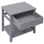 Mesitas de noche 2 unidades madera de Paulownia gris 40x29x42cm de vidaXL, Mesitas de noche - Ref: Foro24-284051, Precio: 64,...