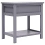 Mesitas de noche 2 unidades madera de Paulownia gris 40x29x42cm de vidaXL, Mesitas de noche - Ref: Foro24-284051, Precio: 64,...