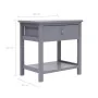 Mesitas de noche 2 unidades madera de Paulownia gris 40x29x42cm de vidaXL, Mesitas de noche - Ref: Foro24-284051, Precio: 64,...