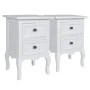 Mesitas de noche 4 unidades con 2 cajones MDF blancas de vidaXL, Mesitas de noche - Ref: Foro24-276039, Precio: 382,94 €, Des...