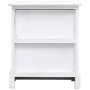 Mesita de noche madera de Paulownia blanco 38x28x45 cm de vidaXL, Mesitas de noche - Ref: Foro24-284060, Precio: 66,54 €, Des...