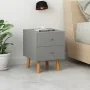 Bedside tables 2 units solid pine wood gray 40x30x50 cm by vidaXL, Nightstands - Ref: Foro24-285227, Price: 106,43 €, Discoun...