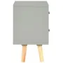 Bedside tables 2 units solid pine wood gray 40x30x50 cm by vidaXL, Nightstands - Ref: Foro24-285227, Price: 106,43 €, Discoun...