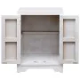 Mesita de noche madera de Paulownia blanco 38x28x52 cm de vidaXL, Mesitas de noche - Ref: Foro24-284073, Precio: 106,32 €, De...