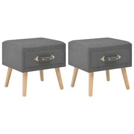 Nightstands 2 units 40x35x40 cm dark gray fabric by vidaXL, Nightstands - Ref: Foro24-276379, Price: 116,11 €, Discount: %