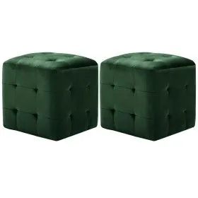 Nightstands 2 units green velvet 30x30x30 cm by vidaXL, Nightstands - Ref: Foro24-249019, Price: 81,78 €, Discount: %