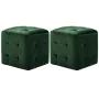 Mesitas de noche 2 unidades terciopelo verde 30x30x30 cm de vidaXL, Mesitas de noche - Ref: Foro24-249019, Precio: 81,78 €, D...