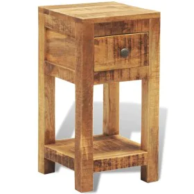 Mesita de noche con 1 cajón de macera maciza de mango de vidaXL, Mesitas de noche - Ref: Foro24-241090, Precio: 137,77 €, Des...