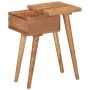 Mesita de noche de madera maciza de acacia 45x32x55 cm de vidaXL, Mesitas de noche - Ref: Foro24-245662, Precio: 107,02 €, De...
