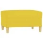 Reposapiés de tela amarillo claro 70x55x41 cm de vidaXL, Otomanas - Ref: Foro24-349276, Precio: 61,21 €, Descuento: %