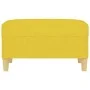 Reposapiés de tela amarillo claro 70x55x41 cm de vidaXL, Otomanas - Ref: Foro24-349276, Precio: 61,21 €, Descuento: %