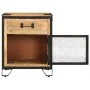 Nachttisch aus massivem, unbehandeltem Mangoholz, 43 x 30 x 51 cm von vidaXL, Nachttische - Ref: Foro24-285892, Preis: 128,45...
