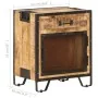 Nachttisch aus massivem, unbehandeltem Mangoholz, 43 x 30 x 51 cm von vidaXL, Nachttische - Ref: Foro24-285892, Preis: 128,45...