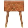 Mesita de noche de madera maciza de mango 43x30x58 cm de vidaXL, Mesitas de noche - Ref: Foro24-285853, Precio: 82,86 €, Desc...