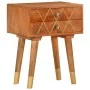 Mesita de noche de madera maciza de mango 43x30x58 cm de vidaXL, Mesitas de noche - Ref: Foro24-285853, Precio: 82,86 €, Desc...