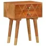 Mesita de noche de madera maciza de mango 43x30x58 cm de vidaXL, Mesitas de noche - Ref: Foro24-285853, Precio: 82,86 €, Desc...