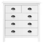 Mesita de noche Hill madera maciza de pino blanco 79x40x80 cm de vidaXL, Aparadores - Ref: Foro24-288916, Precio: 141,50 €, D...