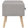 Mesitas de noche 2 unidades 40x35x40 cm tela gris de vidaXL, Mesitas de noche - Ref: Foro24-276378, Precio: 106,54 €, Descuen...