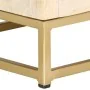 Mesita de noche de madera maciza de mango dorado 40x30x50 cm de vidaXL, Mesitas de noche - Ref: Foro24-286504, Precio: 146,06...