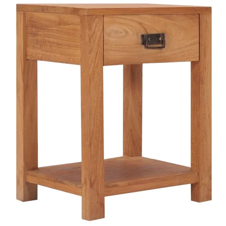 Mesita de noche de madera maciza de teca 35x35x50 cm de vidaXL, Mesitas de noche - Ref: Foro24-287231, Precio: 114,42 €, Desc...