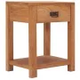 Mesita de noche de madera maciza de teca 35x35x50 cm de vidaXL, Mesitas de noche - Ref: Foro24-287231, Precio: 114,42 €, Desc...