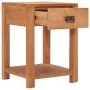 Mesita de noche de madera maciza de teca 35x35x50 cm de vidaXL, Mesitas de noche - Ref: Foro24-287231, Precio: 114,42 €, Desc...