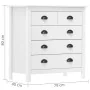 Mesita de noche Hill madera maciza de pino blanco 79x40x80 cm de vidaXL, Aparadores - Ref: Foro24-288916, Precio: 141,50 €, D...
