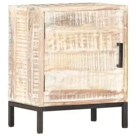 Mesita de noche de madera maciza de acacia 40x30x50 cm de vidaXL, Mesitas de noche - Ref: Foro24-287330, Precio: 91,67 €, Des...