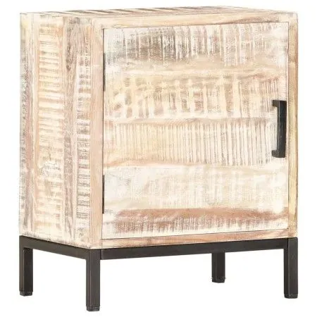 Mesita de noche de madera maciza de acacia 40x30x50 cm de vidaXL, Mesitas de noche - Ref: Foro24-287330, Precio: 91,67 €, Des...