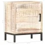 Mesita de noche de madera maciza de acacia 40x30x50 cm de vidaXL, Mesitas de noche - Ref: Foro24-287330, Precio: 91,67 €, Des...
